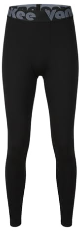 VanKee Compression Leggings per Bambino Ragazzi Pantaloni Asciugatura Rapida Traspirante Pantaloni da Allenamento Leggero Elastico Base Layer Legging Adatto per Corsa Calcio Pallacanestro