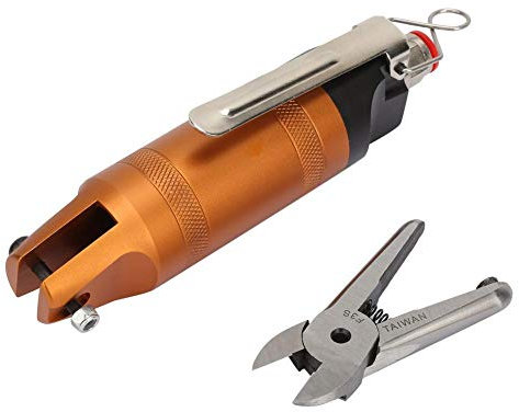 Tijeras de aire, Jarchii Tijeras de aire, cizalla neumática de tijera neumática de grado industrial HS10 2.6-4.0mm Herramienta de corte de aire de plástico para corte de plástico en líneas de pro