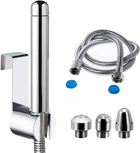 Kit clistere per doccia con gancio, sistema di pulizia degli ugelli Colon con tubo flessibile da 59 pollici e 3 teste per uomo Donna Pulizia