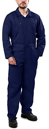 Kolossus Unisex-adult Coveralls Long Sleeve Cotton Blend Work Pants Navy Blue, XX-Large