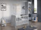 Love For Sleep Babybett Beistellbett 120x60cm mit Schaumstoffmatratze Aloe Vera Weiß Francis Kinderbett Baby Bett Holz - Kinderbett Babybett, Mitwachsend Gitterbett Baby Bed