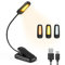 Diboniur Buchlampe Klemme, Klemmlampe mit 9 LEDs, 3 Farbtemperaturen und 3 Helligkeiten einstellbar, USB Wiederaufladbare Leselampe, 360° Flexibel für Büchern im Bett [Energieklasse A+++], Leseleuchte