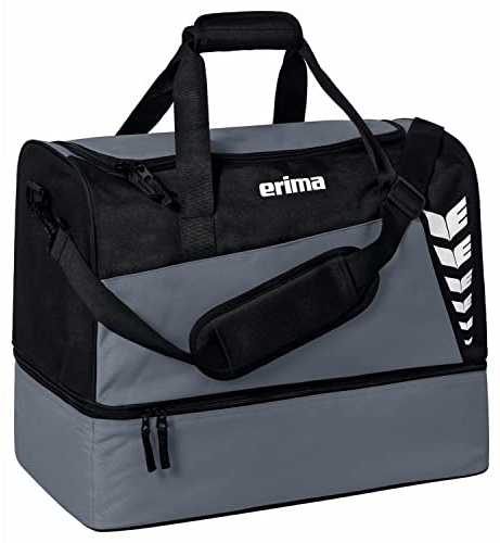Erima Sporttasche mit Bodenfach Six Wings Slate Grey/Schwarz M
