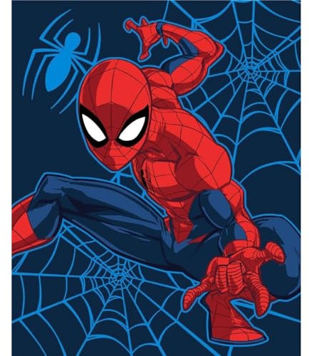 AYMAX Spiderman Fleece Blanket Cuddly Blanket 130 x 160 cm