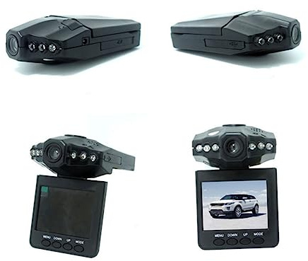 Veemoon Cámara De Tablero para Coche 1080p Gran Angular 90° Grabación Bucle y Monitor De Estacionamiento para Conductor Vehículo Negro 2,4 Pulgadas