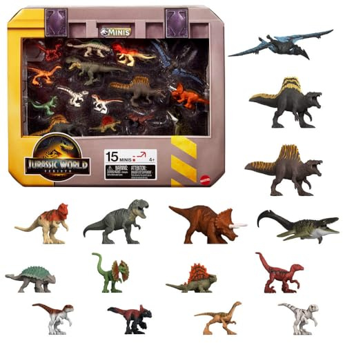 15-pack mini dinosauriefigurer inspirerade av Jurassic World Rebirth