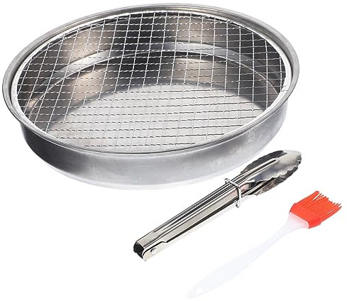 Milisten Parrilla De Desechable Mini Parrilla Para Barbacoa y Base Elevada Para Acampar y Fiestas