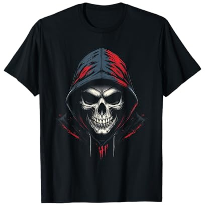 Sweat à Capuche tête de Mort T-Shirt