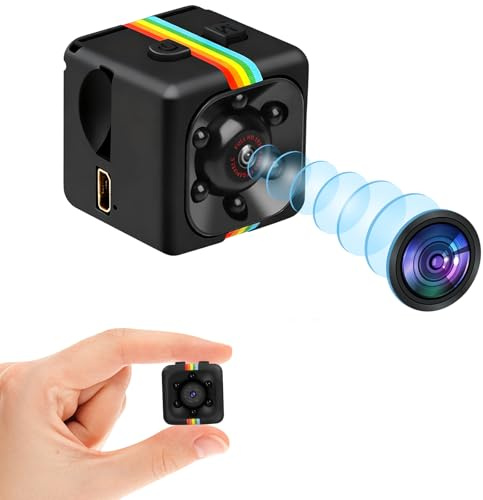 Pudet Luo Camera Espion, Plus Petit 2,2 CM 1080P & 720P HD Mini Camera, Vision Nocturne Haute Qualité Caméra avec Détection de Mouvement, Enregistrement en Boucle