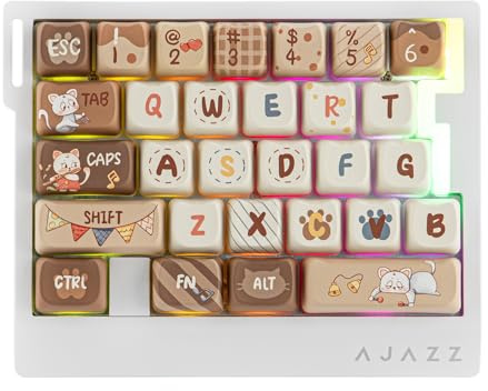 MechLands AJAZZ AK029 Tastiera da gioco cablata rapida e veloce, polling 8 kHz, tastiera con una mano a 29 tasti, SOCD e DKS, interruttore magnetico, azionamento regolabile, retroilluminazione RGB