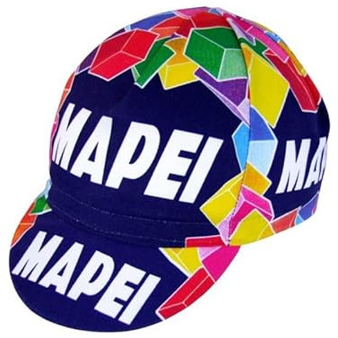 SGCIKER World Tour Team MAPEI Fahrradmütze für Herren und Damen, Fahrradmütze, Unterhelm, Fahrradhelm-Innenfutter, atmungsaktiv und schweißabsorbierend