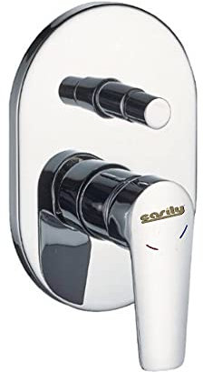 Vetrineinrete® Miscelatore per doccia con deviatore a due vie ad incasso da parete rubinetto monocomando moderno