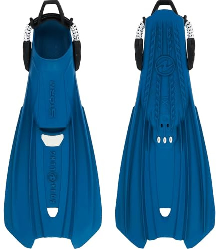 AQUALUNG Storm - Palmes Plongée Adulte Polyvalentes, Légères dotées d'un Design Monomatériau Durable, Une voilure Robuste, Idéales pour Les Voyages, la Plongée sous-Marine, Snorkeling