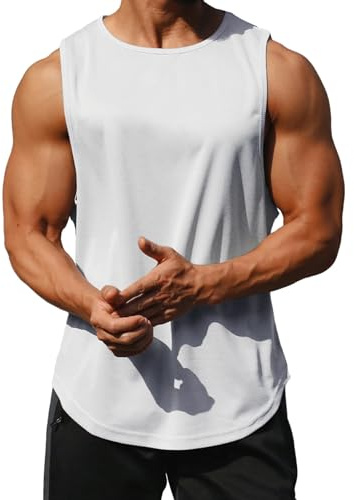 Litthing Camisetas sin Mangas Deportivas para Hombre Chalecos para Hacer Ejercicio de Secado Rápido a Prueba de Sudor para Gimnasio para Correr Deportes y Fitness Entrenamiento Atlético