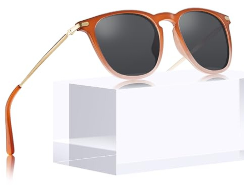TSEBAN Vintage Damen polarisierte Sonnenbrille 100% UV-Schutz R2