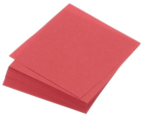 sourcing map 100 Sheet Origami Paper Double Sided Bright Red 10 x 10cm 70gsm Square Folding Paper Sheet for Art Craft Project, Beginners, Gifts Decor