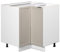 Vicco Eckunterschrank Fame-Line, Küchen Eckschrank, GrauBeige, 80.5 cm ohne Arbeitsplatte