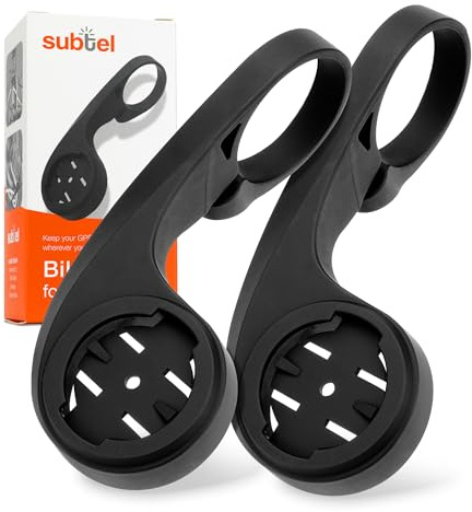 subtel Support de Guidon de vélo Compatible avec Bryton Rider 10 15 310 320 330 410 420 450 530 860 One Support GPS Noir pour Cintre de 32mm de diamètre