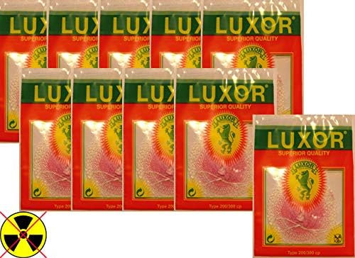 LUXOR Gasmantles Ltd. Lot de 10 chaussettes à incandescence pour Petromax et autres lampes à pétrole HK500 pour étrier de support (2 trous - 400/600 CP)
