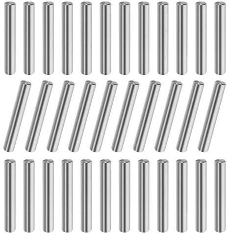Aoyswuz 45 pièce Goujon Broche M6 x 40 mm Goupille 304 Inox Acier Cylindrique Étagère Support pour Positionnement et une Connexion Précis Produits en Bois