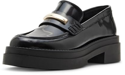 Steve Madden Women's Rodrigo Loafer, Black Box, 6