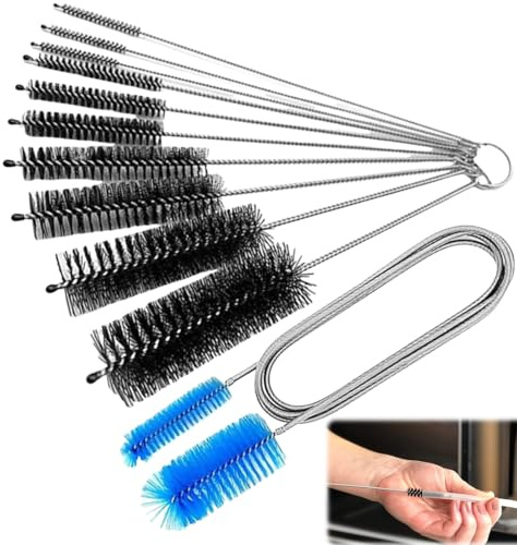 Spazzola per Acquario,11pcs Spazzola per Pulizia dei Tubi,Spazzola per Pulizia di Tubi Pulisci,Spazzola per Pulire la Primavera Filtri in Acciaio Inox e Fibra