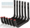 Garage Storage Ladders Hooks, 6 Pcs Heavy Duty Utility Hanger, 25cm Wall Mount Rack Safely Holds 23KG (23cm x 25cm)