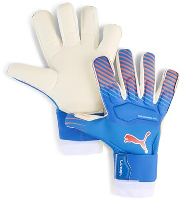 PUMA Unisex PUMA Ultra Ultimate Hybrid Torwarthandschuhe 7, Ultra Blue Glowing Red