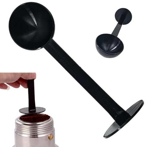 Cuchara de café y tamper, cuchara de café espresso y tamper, cuchara medidora de café espresso | Cuchara medidora de café en polvo, cuchara medidora para la cocina en casa