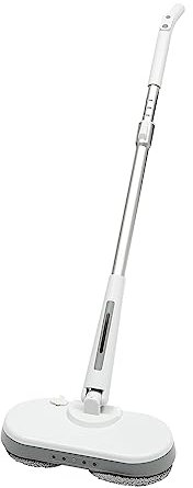 Balai électrique sans fil avec fonction de pulvérisation et LED, réservoir d'eau de 350 ml, serpillère pour essuyer, frotter et polir