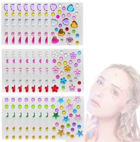 1944 stycken 24 ark stjärnklistermärken stjärnor blommor hjärtan klistermärken belöningsklistermärken färgglada laser glitter klistermärken lärare, självhäftande belöningsklistermärken
