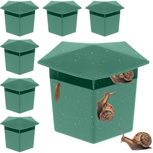 6 Piezas Trampas Caracoles Jardín Eficiente, Herramientas Catcher Babosas Anti Huerto Respetuosos,Trampa Capturar Snails Fácil Reutilizable para Plagas Las Deshazte Atrapar Ven Cultures Protéger