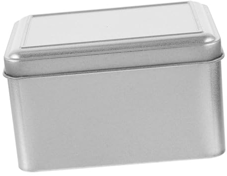 Ipetboom Barattolo in Lamiera Rettangolare Ermetico per Tè Sfuso con Coperchio Contenitore in Metallo Resistente e Versatile per Foglie di Tè Caffè e Alimenti Grande Capacità per Uso