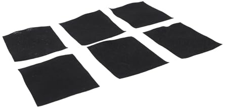 Brrnoo 1200 Almohadillas de Algodón Negras Suaves para Desmaquillar y Rutina de Cuidado de la Piel 5x6 Cm