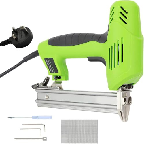 1800W Professional Electric Brad Nailer – Anti-Misfire Safety System & Copper Motor for High-Efficiency Woodworking, Carpentry, Upholstery, and DIY Projects, with Accessories Kit Included
