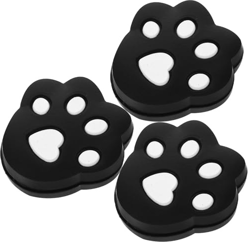 minkissy 3 Mini Amortiguadores de Tenis de Silicona Negro para Raqueta, Reducen Vibraciones y Mantienen Estabilidad, Accesorios Ligeros para Jugadores