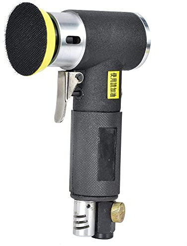 Fafeicy Mini-Orbital-Luftschleifer 2 Zoll/3 Zoll Pneumatischer Polierer zum Entfernen von Lötstellen und Rostflecken auf Metallprodukten