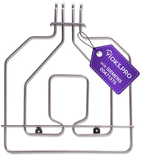Viоks.pro Oberhitze Heizelement 2800W 230V Ersatz für Bosch Heizspirale Backofen 00471375 - Heizstab Backofen Bosch & Siеmens Herd, Constructa Backofen Ersatzteile