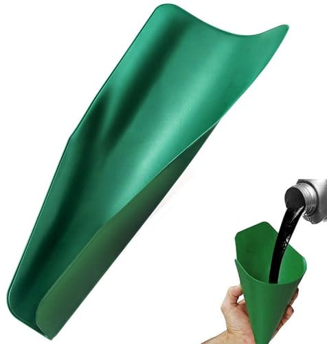 Flexibler Trichter, Falttrichter, Verformbar Öl EinfüLltrichter, 37x17cm Öltrichter Flexible Knete Entleerungswerkzeug für Wagen Motorrad Benzin Wasser Bremsflüssigkeit