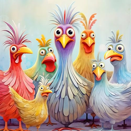 DPIDEA Diamond Painting Tiere Diamant Painting Bilder für Erwachsene 5D Diamond Painting Diamant Painting Runde Steine für Zuhause Dekor 30x30 cm