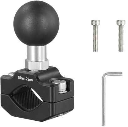 Base de Montage Sphérique de 1/25,4 mm, Adaptateur de Tête Sphérique de Guidon, Support à Rotule de 1 Pouce pour Guidon, Boule de Montage RAM en Alliage d'aluminium, Adaptateur de Montage à Boule