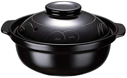 Cazuela pequeña de barro antiadherente para sopa, delicioso guiso, cuenco de piedra de cerámica con tapa, olla caliente para Dolsot, bibimbap, olla arrocera de barro, olla negra para fideos 1