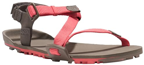 Xero Shoes Women's Z-Trail EV Barefoot Hiking Sandals, Sunset Coral/Morel, 8