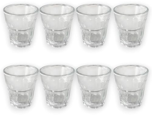 KORAT Set 12 Bicchierini Liquore in Vetro Ø 5x5,5h per da Shot 4 cl, Tumbler Chupito, Cicchetti, Tequila, Mini bicchieri Limoncello Amaro Lavabili in Lavastoviglie Freezer (40ml Mini Tumbler)