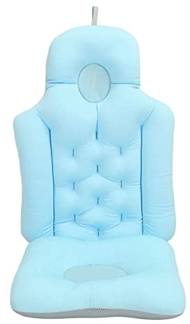 FILFEEL Badkarskudde, Mjuk Badkudde Som Andas med Ryggstöd och 3D-nät, för Vuxna Spa Nackstöd Bekväm Passform (BLUE)
