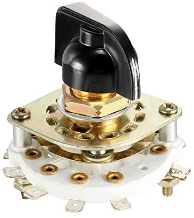 sourcing map 2P4T 2 Pole 4 Position Selectable 1 Deck Band Channel Rotary Switch Selector with Knob