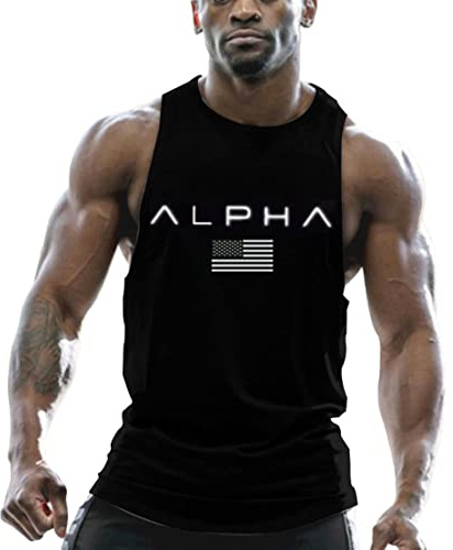 Debardeur Homme Musculation Débardeur sans Manche Debardeur Homme Coton Maillot de Corps Tank Top Stretch Fitness Gym Stringer