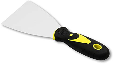 Jagowa 1 rascador de papel pintado, raspador de pintura de pared de acero inoxidable, herramienta de relleno, raspador de papel pintado, pintura, decoración de bricolaje (3 pulgadas)