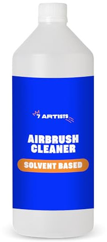 7 Artists Airbrush Reiniger | Airbrush Cleaner 1000ml für Airbrush Reinigung | Airbrush Cleaning - Reinigungsmittel | Air Brush Cleaner zum Entfernen von Farbresten aus Airbrush & Airbrush Zubehör