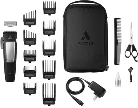 Andis 560585 Ensemble de tondeuse sans fil inCRED Lithium-Ion, Black